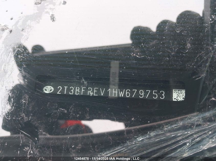 2017 Toyota Rav4 Le VIN: 2T3BFREV1HW679753 Lot: 12454875