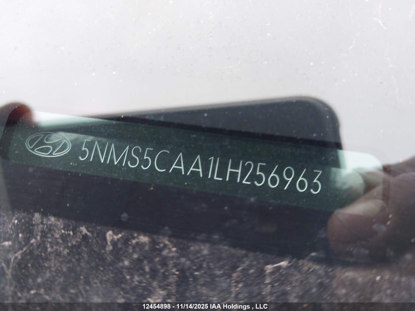 2020 Hyundai Santa Fe Ultimate Turbo Awd VIN: 5NMS5CAA1LH256963 Lot: 12454898