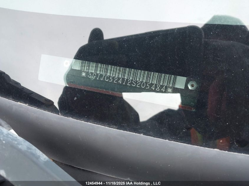 2002 Chevrolet Cavalier Vl/Vlx VIN: 3G1JC52412S205484 Lot: 12454944