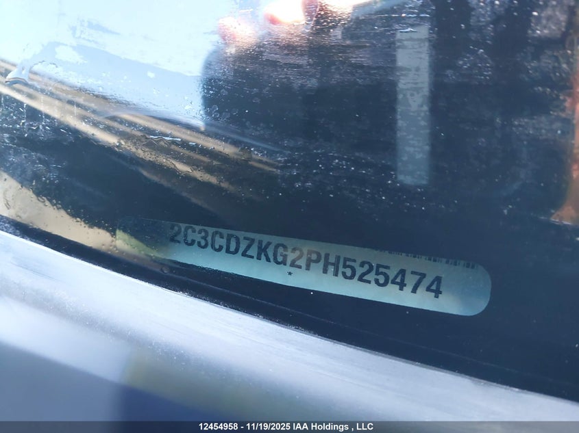 2023 Dodge Challenger Gt Awd VIN: 2C3CDZKG2PH525474 Lot: 12454958