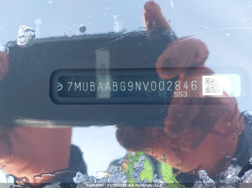 2022 Toyota Corolla Cross Le VIN: 7MUBAABG9NV002846 Lot: 12454969