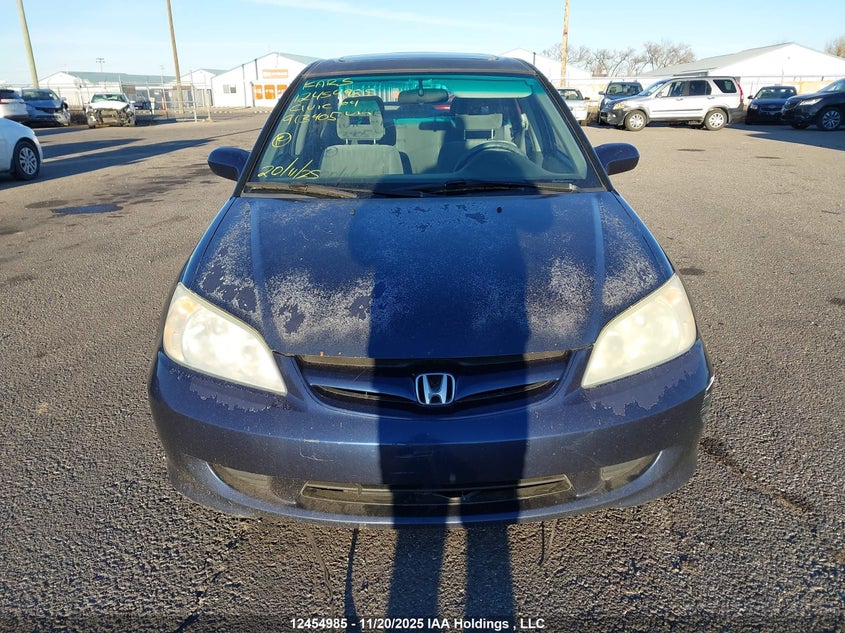 2004 Honda Civic Si Si VIN: 2HGES16814H913405 Lot: 12454985