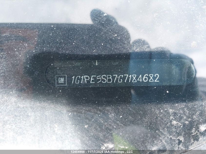 2016 Chevrolet Cruze Limited Lt VIN: 1G1PE5SB7G7184682 Lot: 12454988