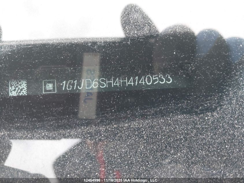 2017 Chevrolet Sonic VIN: 1G1JD6SH4H4140533 Lot: 12454996