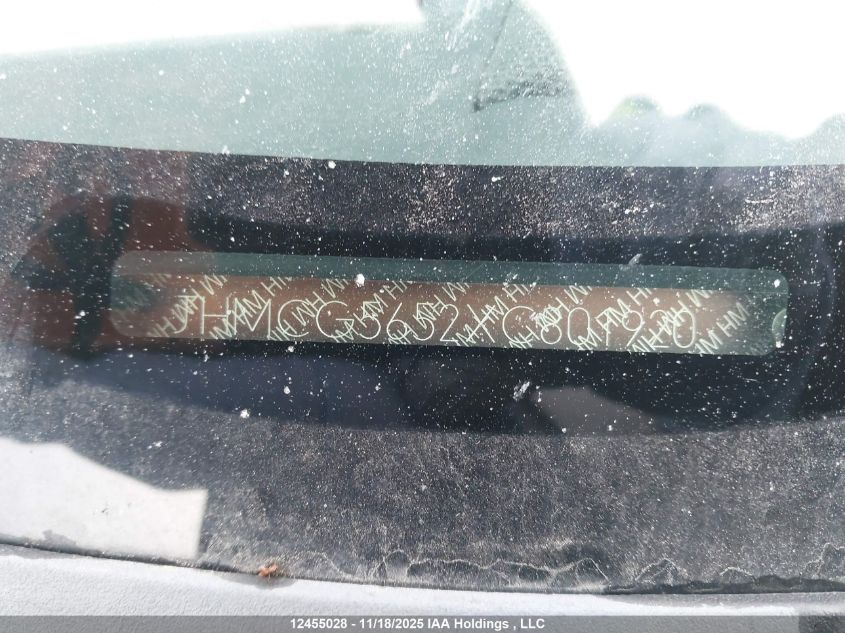 1999 Honda Accord Ex VIN: JHMCG5652XC801920 Lot: 12455028