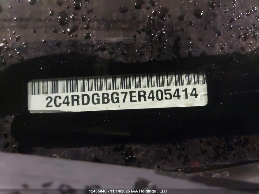 2014 Dodge Grand Caravan Se VIN: 2C4RDGBG7ER405414 Lot: 12455040