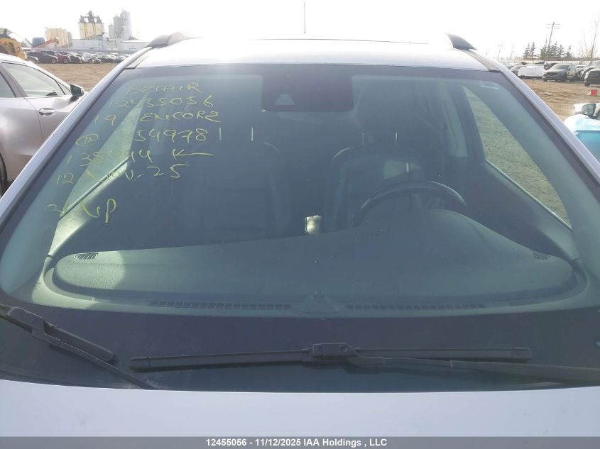 2019 Buick Encore Essence VIN: KL4CJGSB8KB854978 Lot: 12455056