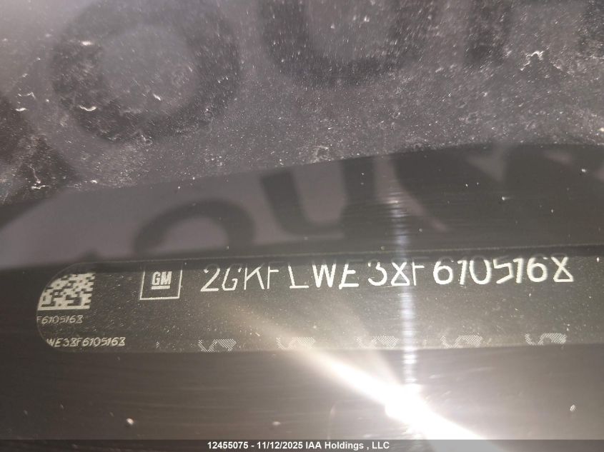 2015 GMC Terrain Sle VIN: 2GKFLWE38F6105168 Lot: 12455075