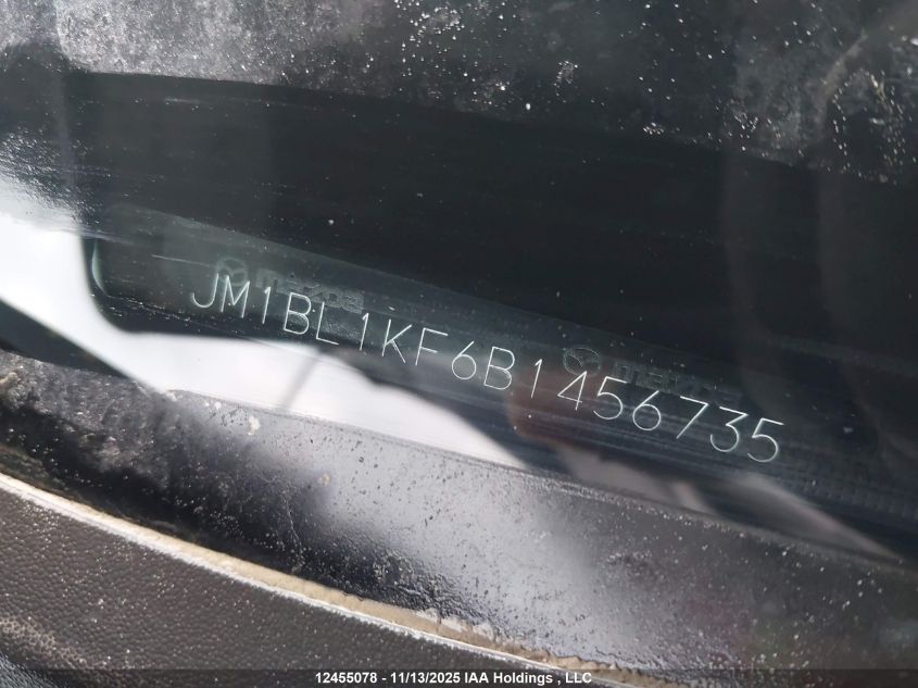 2011 Mazda 3 I VIN: JM1BL1KF6B1456735 Lot: 12455078