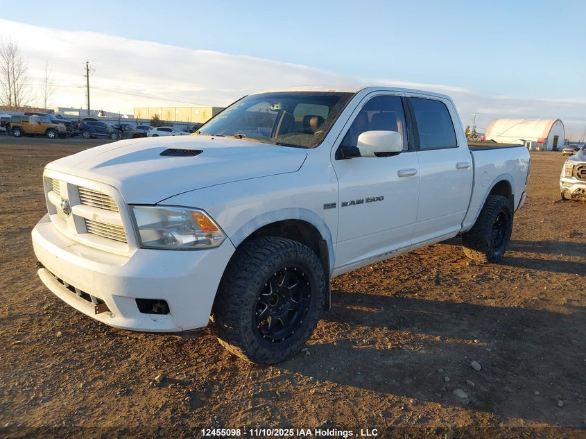 2012 Ram 1500 Sport white pickup null 1C6RD7MT5CS173313 photo #3