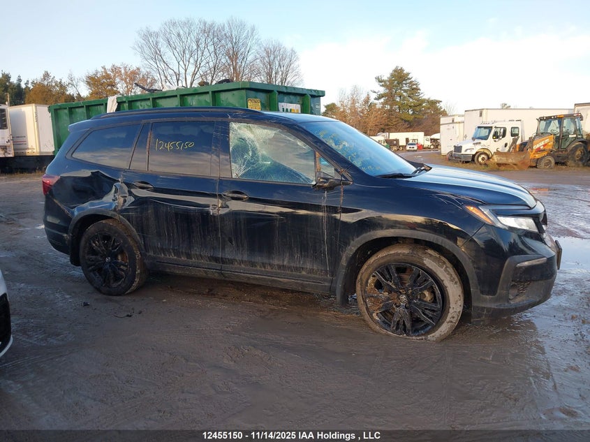 2021 Honda Pilot Black Edition VIN: 5FNYF6H06MB502883 Lot: 12455150
