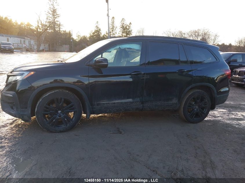 2021 Honda Pilot Black Edition VIN: 5FNYF6H06MB502883 Lot: 12455150