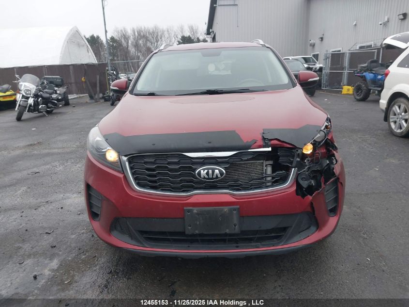 2019 Kia Sorento 2.4L Lx VIN: 5XYPGDA30KG587632 Lot: 12455153