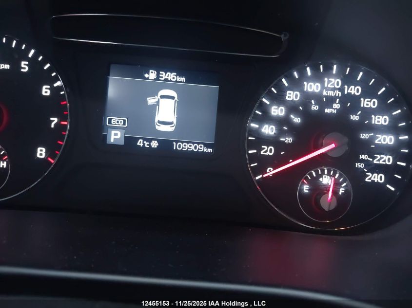 2019 Kia Sorento 2.4L Lx VIN: 5XYPGDA30KG587632 Lot: 12455153