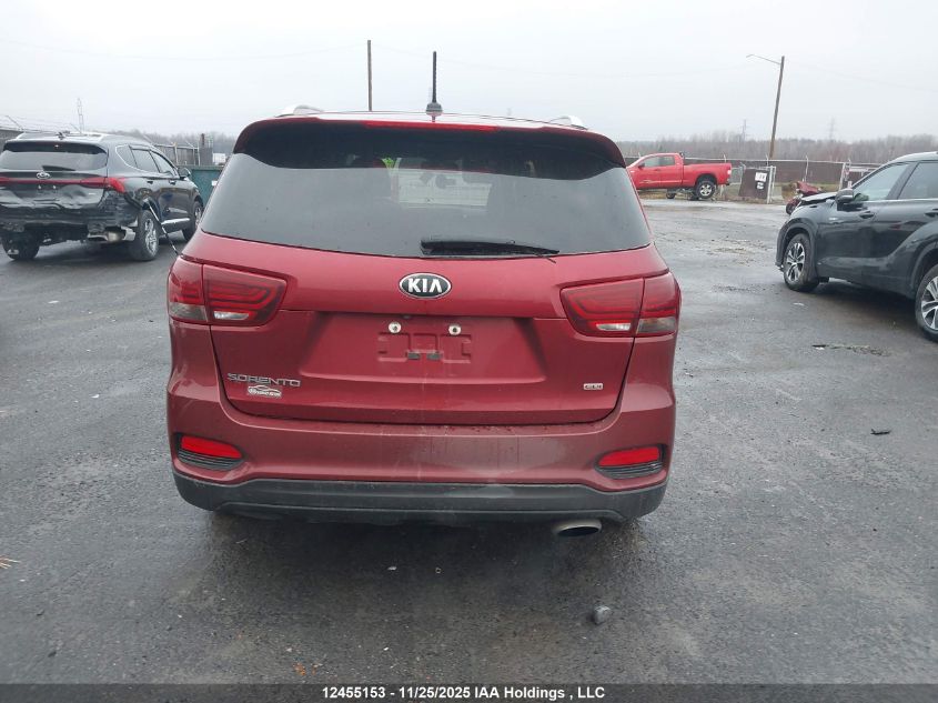 2019 Kia Sorento 2.4L Lx VIN: 5XYPGDA30KG587632 Lot: 12455153