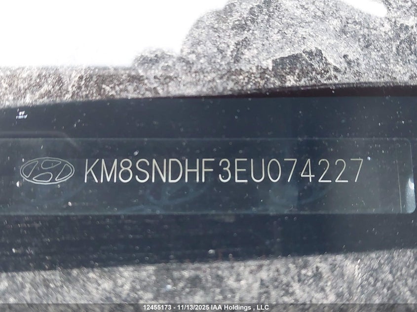 KM8SNDHF3EU074227 2014 HYUNDAI SANTA FE photo no. 20