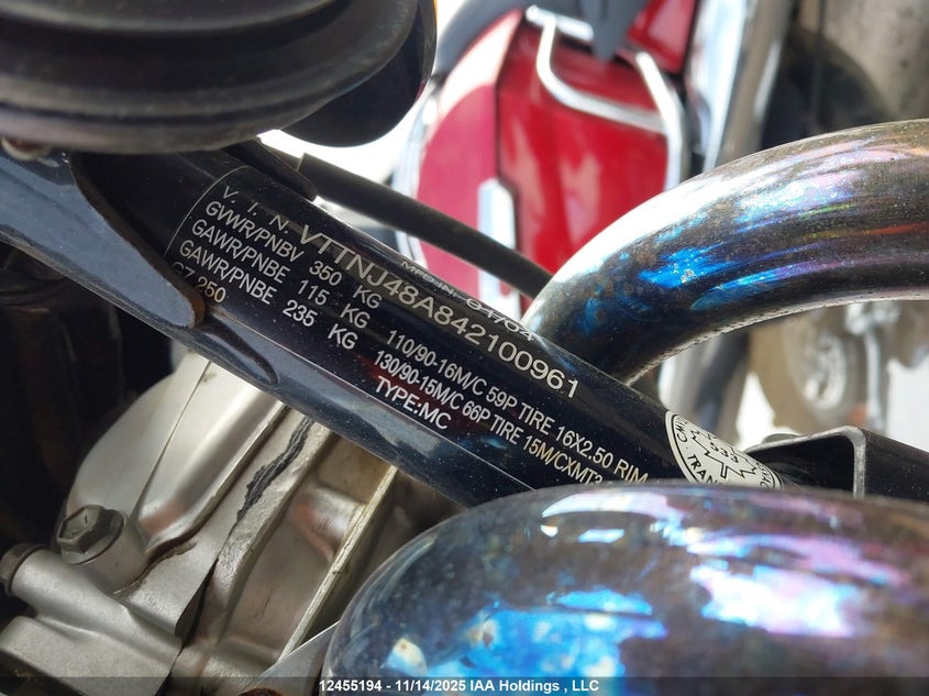 2004 Suzuki Gz250 VIN: VTTNJ48A842100961 Lot: 12455194