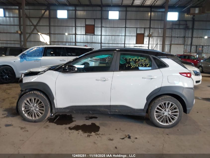 2019 Hyundai Kona Sel VIN: KM8K2CAA3KU308637 Lot: 12455251