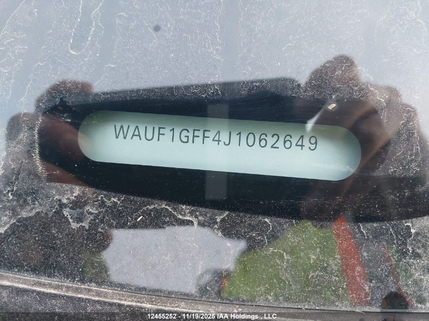 2018 Audi S3 2.0T Technik VIN: WAUF1GFF4J1062649 Lot: 12455252