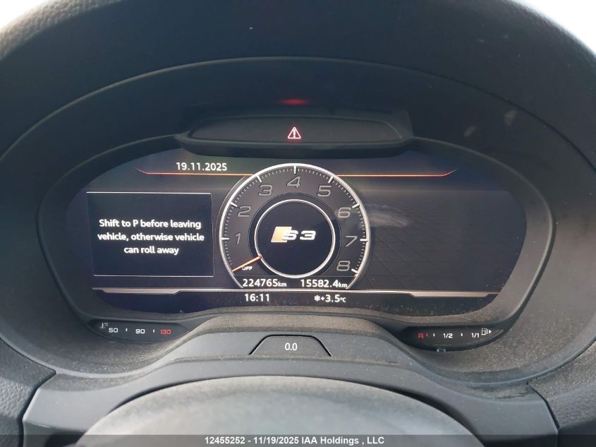 2018 Audi S3 2.0T Technik VIN: WAUF1GFF4J1062649 Lot: 12455252