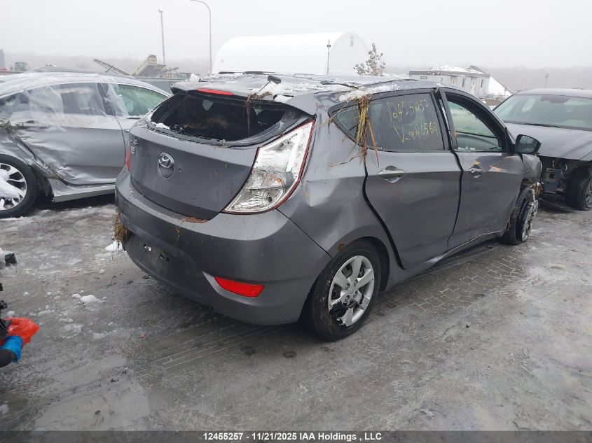 2015 Hyundai Accent VIN: KMHCT5AEXFU220562 Lot: 12455257