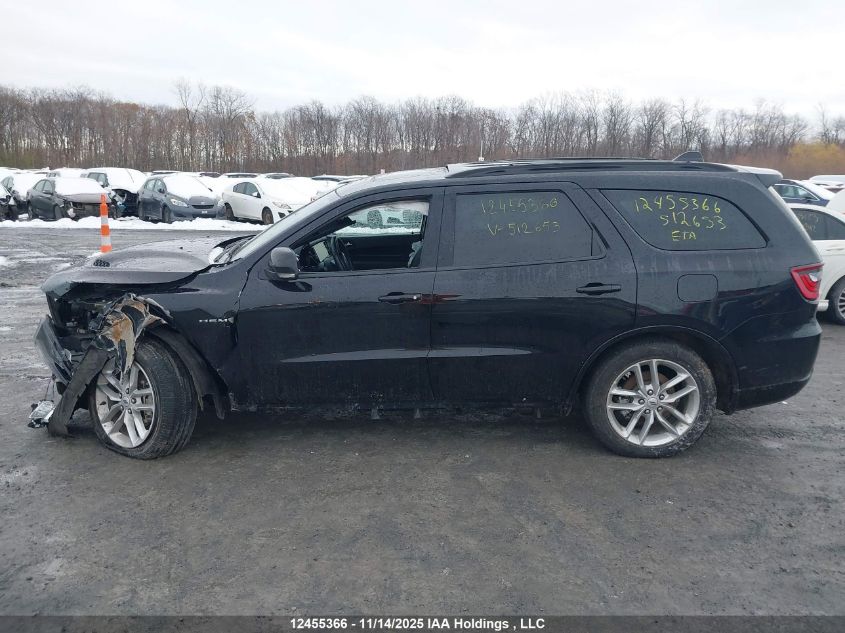 2025 Dodge Durango R/T VIN: 1C4SDJCT3SC512653 Lot: 12455366