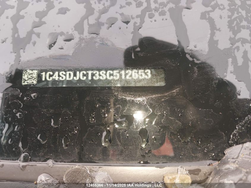 2025 Dodge Durango R/T VIN: 1C4SDJCT3SC512653 Lot: 12455366