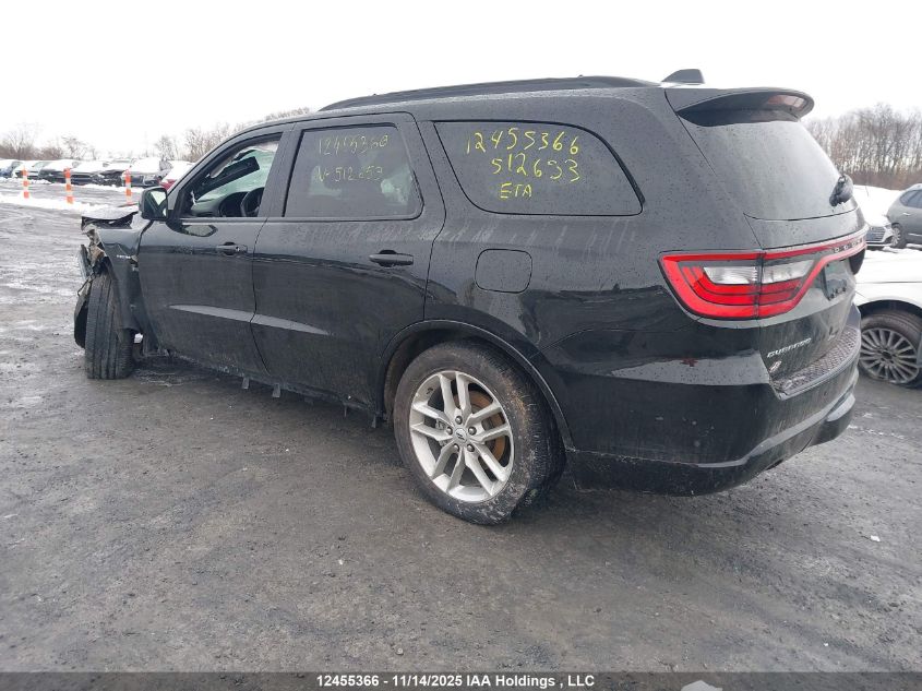 2025 Dodge Durango R/T VIN: 1C4SDJCT3SC512653 Lot: 12455366