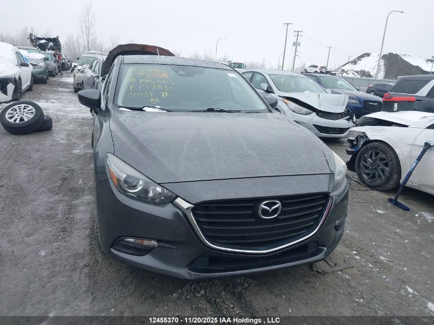 2018 Mazda 3 Touring VIN: JM1BN1L77J1177830 Lot: 12455370