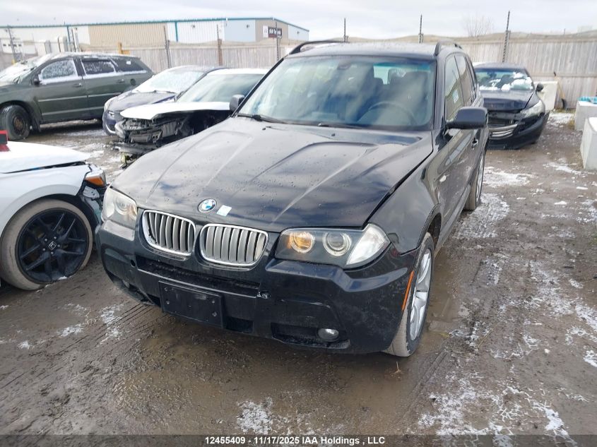 2009 BMW X3 xDrive30I VIN: WBXPC934X9WJ25402 Lot: 12455409