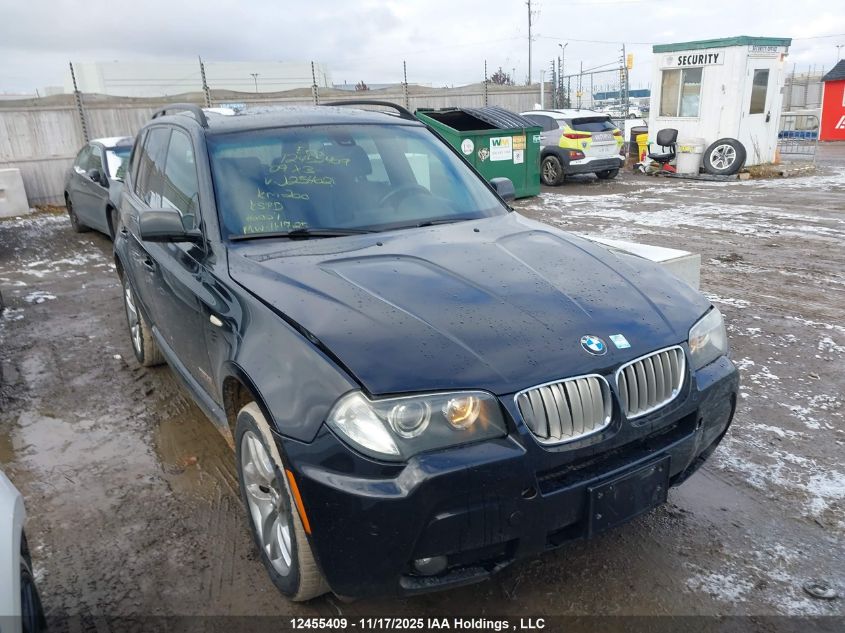 2009 BMW X3 xDrive30I VIN: WBXPC934X9WJ25402 Lot: 12455409