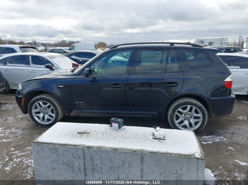 2009 BMW X3 xDrive30I VIN: WBXPC934X9WJ25402 Lot: 12455409