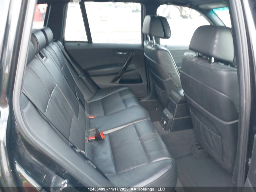 2009 BMW X3 xDrive30I VIN: WBXPC934X9WJ25402 Lot: 12455409