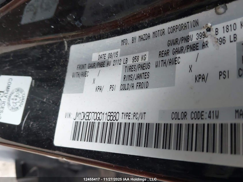 JM1DKBD70G0116680 2016 MAZDA CX-3 photo no. 9