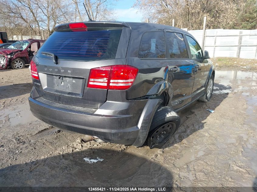2016 Dodge Journey Se VIN: 3C4PDCABXGT225110 Lot: 12455421