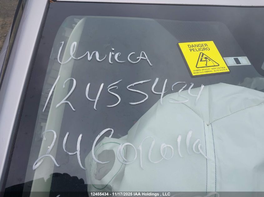 2024 Toyota Corolla Le/Se/Xle/Night Shade VIN: JTDBCMFE5RJ021539 Lot: 12455434