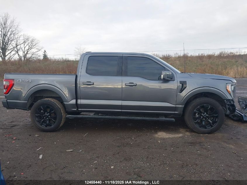 2022 Ford F-150 Lariat VIN: 1FTFW1E88NFB73122 Lot: 12455440