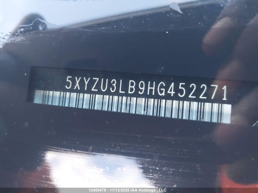 2017 Hyundai Santa Fe Sport 2.4 Premium VIN: 5XYZU3LB9HG452271 Lot: 12455479