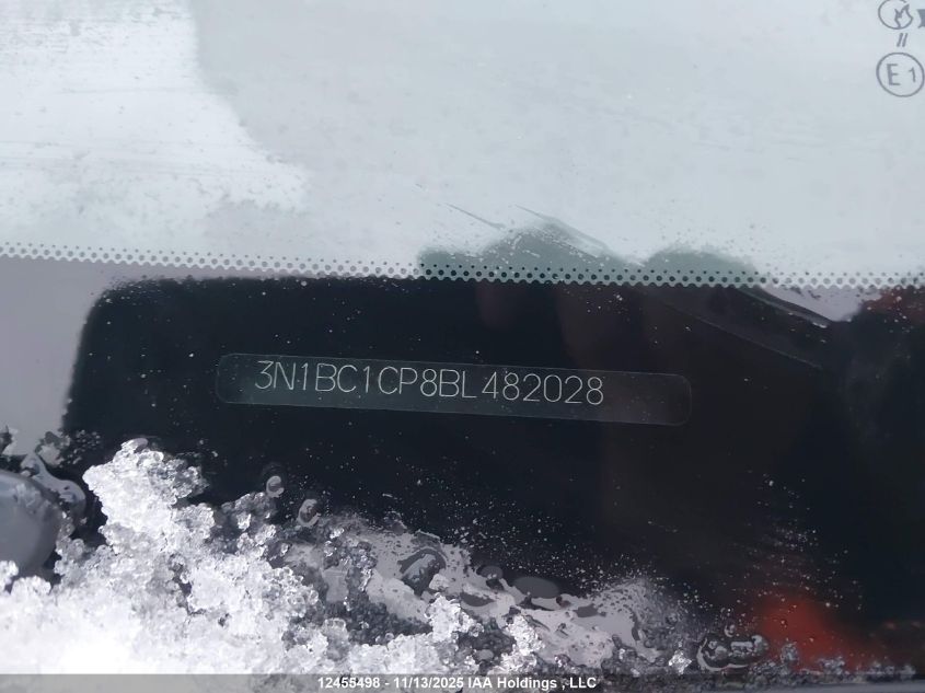 2011 Nissan Versa 1.8S VIN: 3N1BC1CP8BL482028 Lot: 12455498