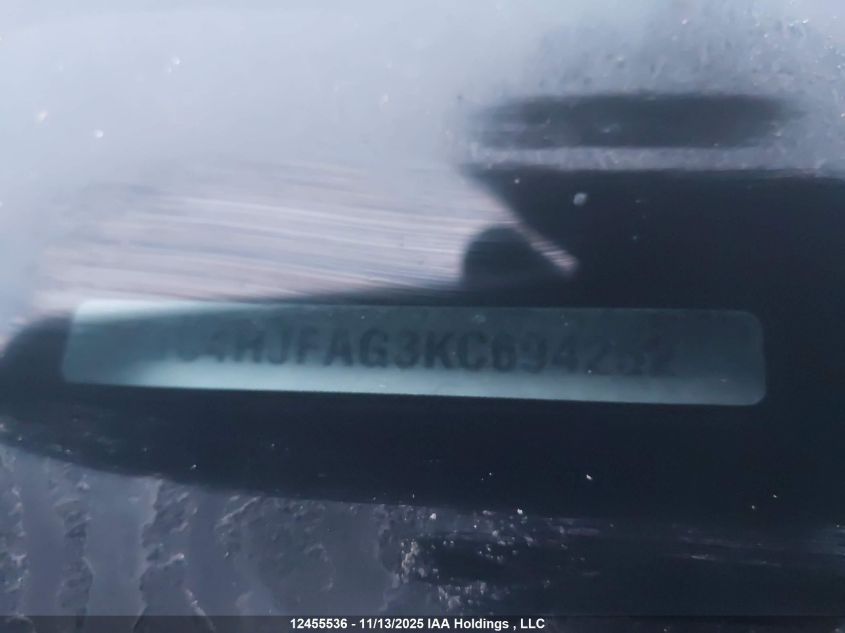 2019 Jeep Grand Cherokee Laredo VIN: 1C4RJFAG3KC694252 Lot: 12455536