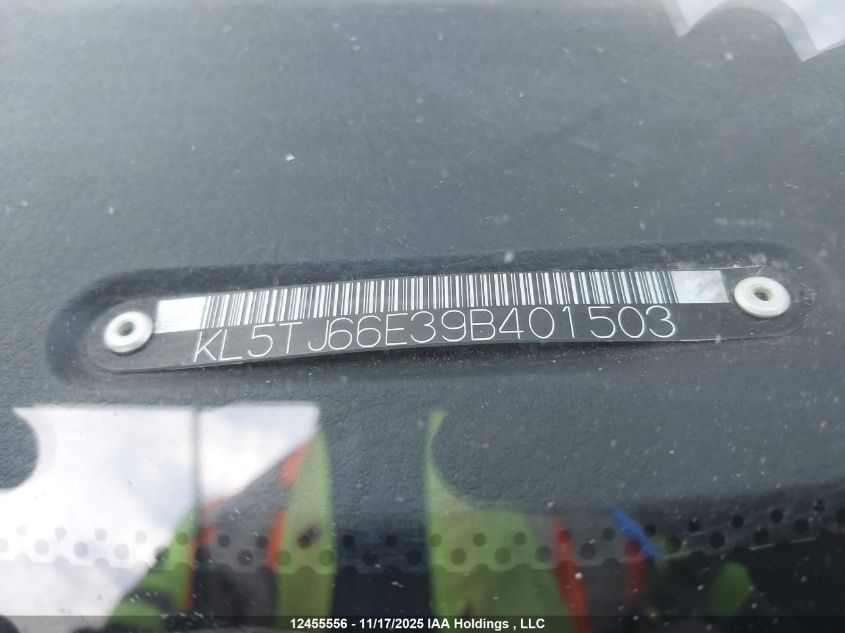 2009 Suzuki Swift VIN: KL5TJ66E39B401503 Lot: 12455556