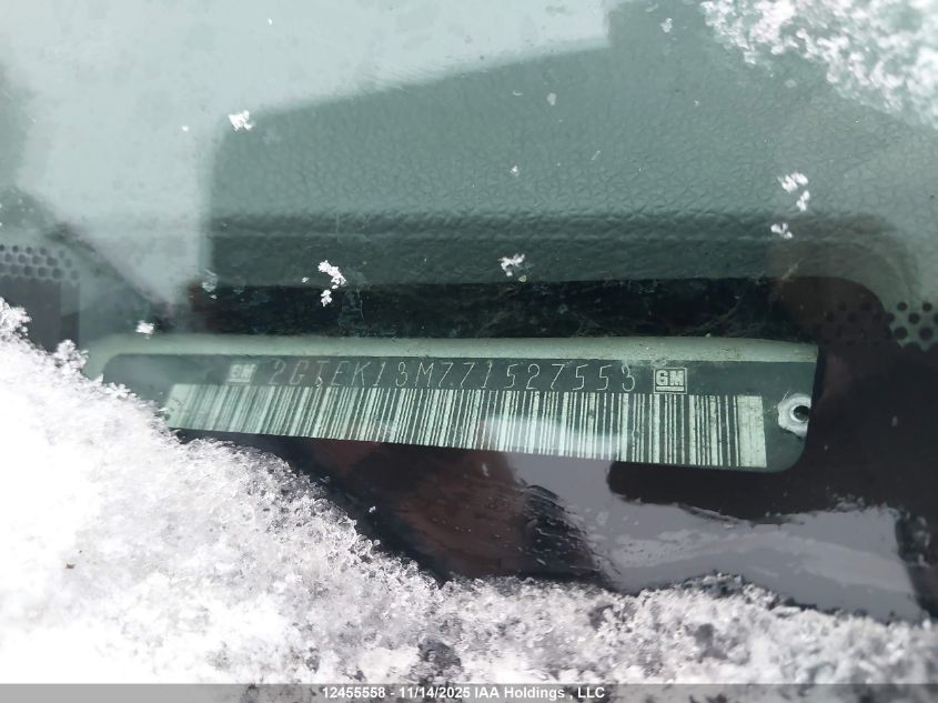 2007 GMC Sierra 1500 VIN: 2GTEK13M771527553 Lot: 12455558