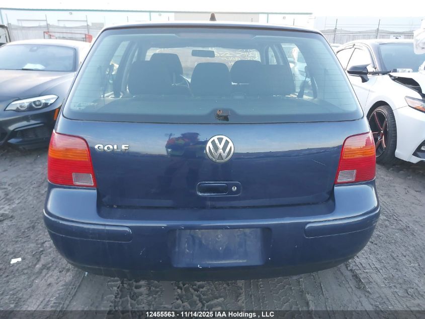 2005 Volkswagen Golf Gls VIN: 9BWGL21JX54003941 Lot: 12455563