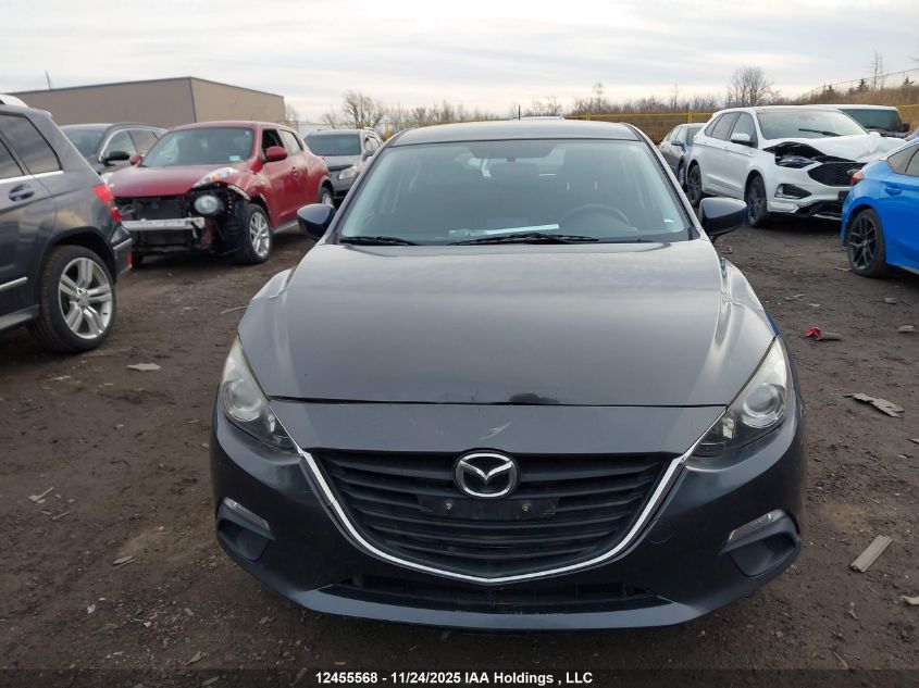 2014 Mazda 3 Touring VIN: JM1BM1L73E1105547 Lot: 12455568