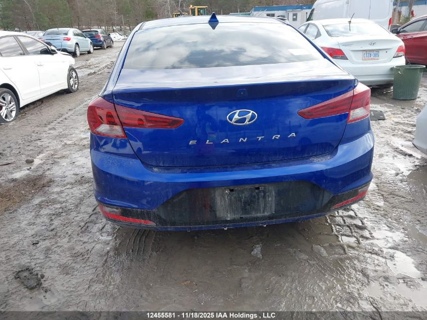 2019 Hyundai Elantra Preferred VIN: KMHD84LF7KU877108 Lot: 12455581