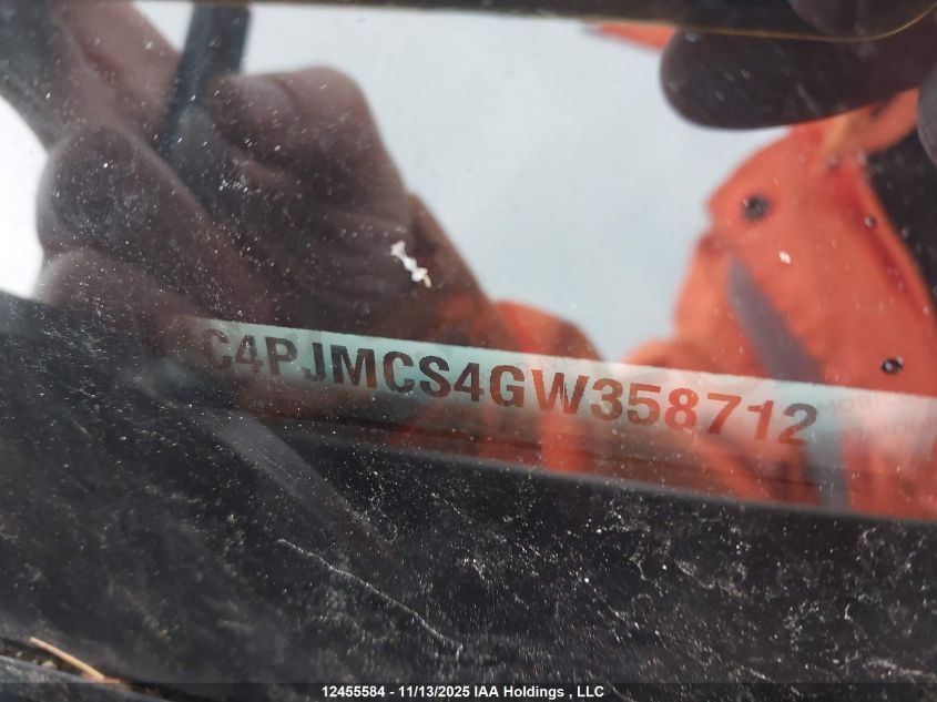 2016 Jeep Cherokee North VIN: 1C4PJMCS4GW358712 Lot: 12455584