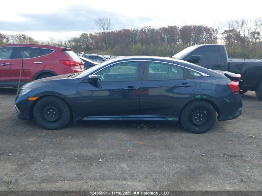 2019 Honda Civic VIN: 2HGFC2F77KH032042 Lot: 12455591