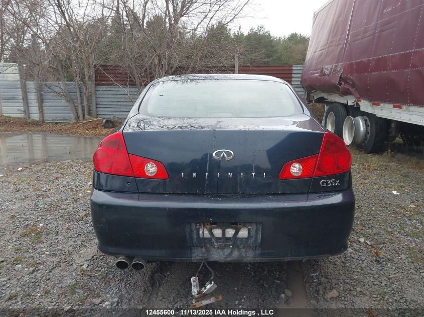2006 Infiniti G35 VIN: JNKCV51F56M606943 Lot: 12455600