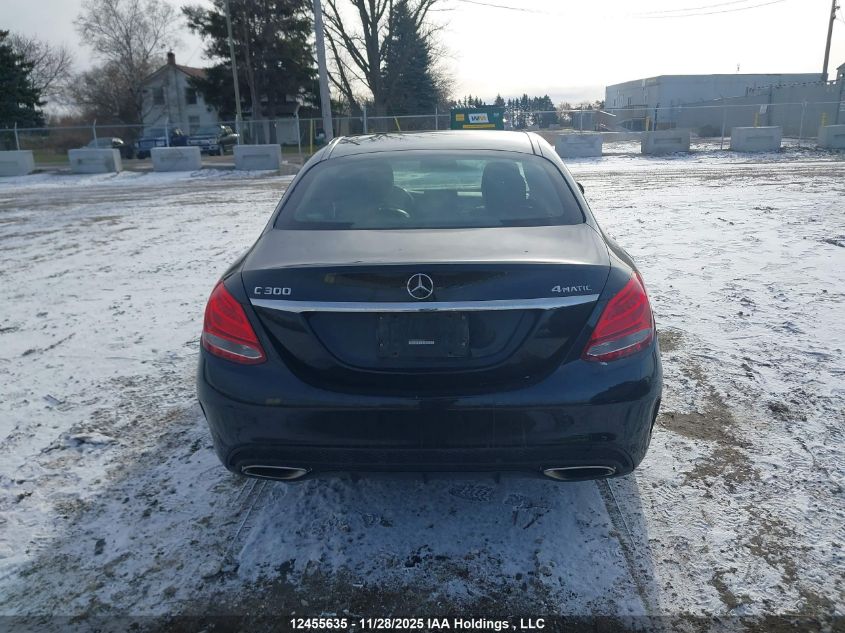 2015 Mercedes-Benz C 300 4Matic VIN: 55SWF4KB0FU046595 Lot: 12455635