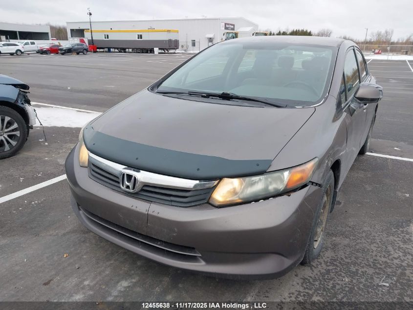 2012 Honda Civic VIN: 2HGFB2E47CH020579 Lot: 12455638